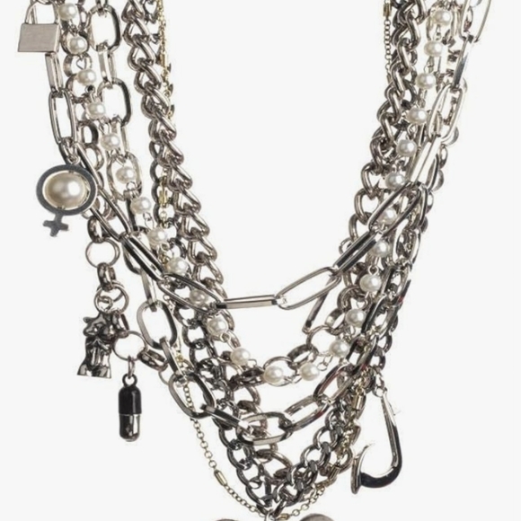 Limited Addition Harlequin  choker, multi-charm necklace.  Cosplay jewelry - Picture 3 of 4